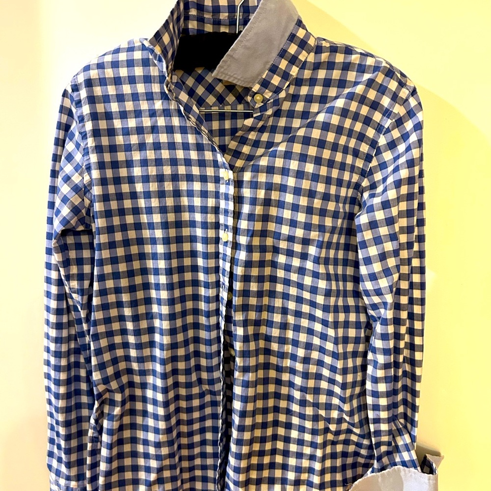 Banana Republic button down Gingham shirt S